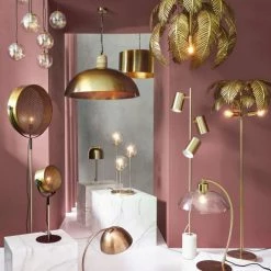 Maisons Du Monde Lampes à Poser Lampe En Métal Doré 3 Abat-jour En Verre Ambré -Luminaires Soldes 2022 lampe en metal dore 3 abat jour en verre ambre 1000 0 33 220490 3