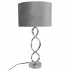 Maisons Du Monde Lampes à Poser Lampe En Métal Et Abat-jour En Velours Gris -Luminaires Soldes 2022 lampe en metal et abat jour en velours gris 1000 3 33 195316 1