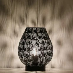 Lussiol Lighting Lampes à Poser Lampe En Métal Noir H.25 Cm -Luminaires Soldes 2022 lampe en metal noir h 25 cm 2