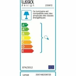 Lussiol Lighting Lampes à Poser Lampe En Métal Noir H.25 Cm -Luminaires Soldes 2022 lampe en metal noir h 25 cm 3