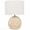 Maisons Du Monde Lampes à Poser Lampe En Rotin Et Abat-jour En Lin Recyclé -Luminaires Soldes 2022 lampe en rotin et abat jour en lin recycle 1000 3 32 227582 1