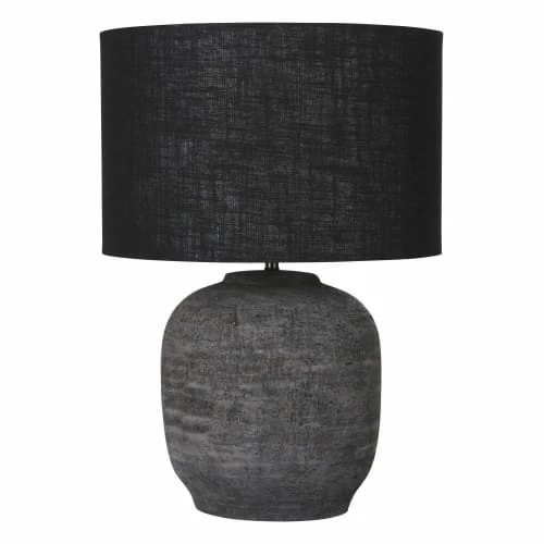 Maisons Du Monde Lampes à Poser Lampe En Terre Cuite Noire Et Abat-jour En Jute Teinté Noir H65 3 Maisons Du Monde Lampes à Poser Lampe En Terre Cuite Noire Et Abat-jour En Jute Teinté Noir H65