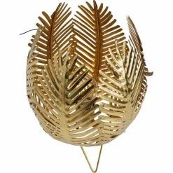 Kare Design Lampes à Poser Lampe Feuilles En Acier Doré -Luminaires Soldes 2022 lampe feuilles en acier dore 4