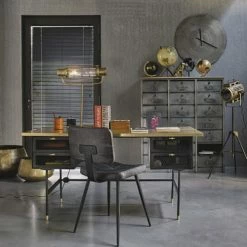 Maisons Du Monde Lampes à Poser Lampe Indus En Métal Doré Effet Vieilli -Luminaires Soldes 2022 lampe indus en metal dore effet vieilli 1000 13 0 202704 4