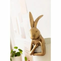 Kare Design Lampes à Poser Lampe Lapin En Polyrésine Dorée Et Abat-jour En Lin Beige H68 -Luminaires Soldes 2022 lampe lapin en polyresine doree et abat jour en lin beige h68 2