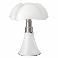 Martinelli Luce Lampes à Poser Lampe LED Blanche Avec Variateur H35cm -Luminaires Soldes 2022 lampe led blanche avec variateur h35cm 2