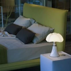 Martinelli Luce Lampes à Poser Lampe LED Blanche Avec Variateur H35cm -Luminaires Soldes 2022 lampe led blanche avec variateur h35cm 5