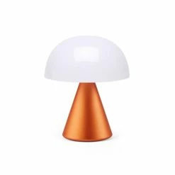 Lexon Lampes à Poser Lampe LED Portable Medium En Aluminium Orange -Luminaires Soldes 2022 lampe led portable medium en aluminium orange 2