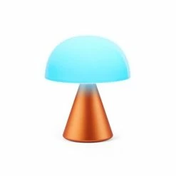 Lexon Lampes à Poser Lampe LED Portable Medium En Aluminium Orange -Luminaires Soldes 2022 lampe led portable medium en aluminium orange 4