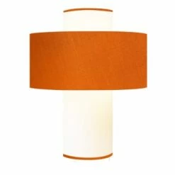 Abat-jours Lampes à Poser Lampe Chocolat D 35cm -Luminaires Soldes 2022 lampe orange d 35 cm 3