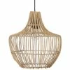 Beliani Suspensions Lampe Suspendue En Rotin Naturel