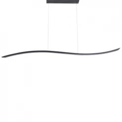 Beliani Suspensions Lampe Suspendue LED 120 Cm Noir -Luminaires Soldes 2022 lampe suspendue led 120 cm noir 1