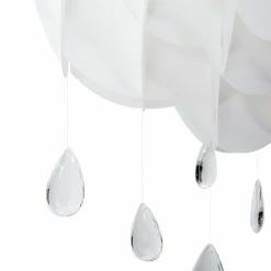 Beliani Suspensions Lampe Suspension Blanche -Luminaires Soldes 2022 lampe suspension blanche 2