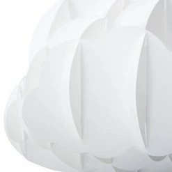 Beliani Suspensions Lampe Suspension Blanche -Luminaires Soldes 2022 lampe suspension blanche 3