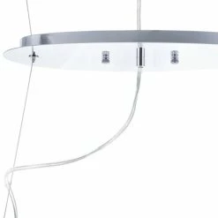 Beliani Suspensions Lampe Suspension Chromé Et Cristal -Luminaires Soldes 2022 lampe suspension chrome et cristal 4