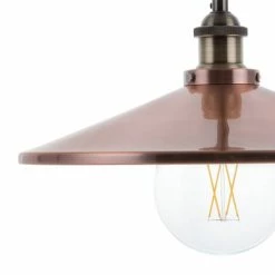 Beliani Suspensions Lampe Suspension Cuivré -Luminaires Soldes 2022 lampe suspension cuivre 2