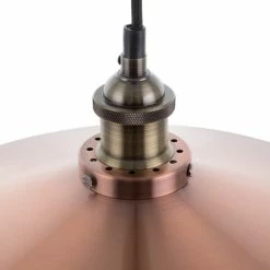 Beliani Suspensions Lampe Suspension Cuivré -Luminaires Soldes 2022 lampe suspension cuivre 4