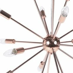 Beliani Suspensions Lampe Suspension Cuivrée -Luminaires Soldes 2022 lampe suspension cuivree 2