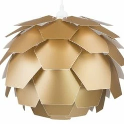 Beliani Suspensions Lampe Suspension Dorée Mini