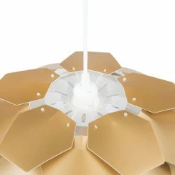 Beliani Suspensions Lampe Suspension Dorée Mini -Luminaires Soldes 2022 lampe suspension doree mini 3