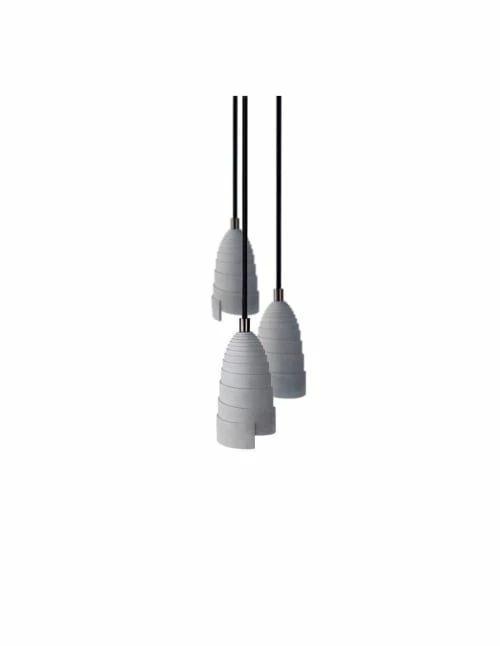 Gone's Lustres Lampe Suspension En Béton Accessoires Perle Noire 3 Gone's Lustres Lampe Suspension En Béton Accessoires Perle Noire