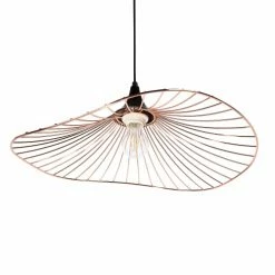 Beliani Suspensions Lampe Suspension En Métal Cuivré -Luminaires Soldes 2022 lampe suspension en metal cuivre 3