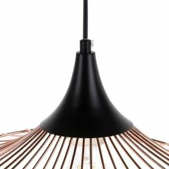 Beliani Suspensions Lampe Suspension En Métal Cuivré -Luminaires Soldes 2022 lampe suspension en metal cuivre 5