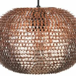 Beliani Suspensions Lampe Suspension En Métal Cuivré