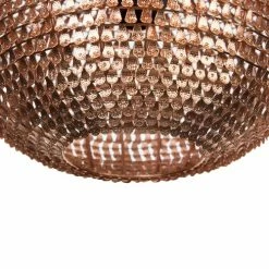 Beliani Suspensions Lampe Suspension En Métal Cuivré -Luminaires Soldes 2022 lampe suspension en metal cuivre 9