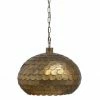 Bepurehome Suspensions Lampe Suspension Métal Antique Messing Doré -Luminaires Soldes 2022 lampe suspension metal antique messing dore