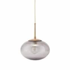 House Doctor Suspensions Lampe Suspension Vintage En Verre Gris Small 22cm