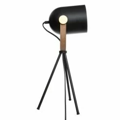 Home Maison Lampes à Poser Lampe Trépied Noir H45cm -Luminaires Soldes 2022 lampe trepied noir h45cm 2