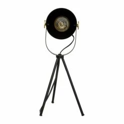 Home Maison Lampes à Poser Lampe Trépied Noir H45cm -Luminaires Soldes 2022 lampe trepied noir h45cm 3