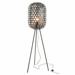 Meubles & Design Lampadaires Lampe Trépieds Style Ethnique Bambou -Luminaires Soldes 2022 lampe trepieds style ethnique bambou 2