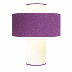 Abat-jours Lampes à Poser Lampe Chocolat D 35cm -Luminaires Soldes 2022 lampe violet d 35 cm 3