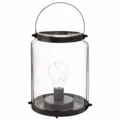 Maisons Du Monde Lanternes Lanterne Ampoule Lumineuse En Verre Et Métal