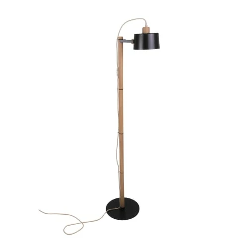 DIZY Design Lampadaires Luminaire à Poser Chêne Et Métal Noir 3 DIZY Design Lampadaires Luminaire à Poser Chêne Et Métal Noir