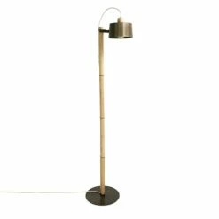 DIZY Design Lampadaires Luminaire Ă Poser ChĂȘne Et MĂ©tal Vernis BRUT