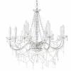 Maisons Du Monde Lustres Lustre à Pampilles En Métal Blanc Effet Vieilli D73 -Luminaires Soldes 2022 lustre a pampilles en metal blanc effet vieilli d73 1000 4 11 130309 9