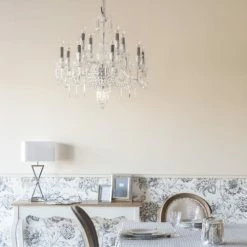 Maisons Du Monde Lustres Lustre à Pampilles En Métal Chromé -Luminaires Soldes 2022 lustre a pampilles en metal chrome 1000 5 0 177366 5