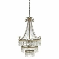 Maisons Du Monde Lustres Lustre à Pampilles En Métal Gris