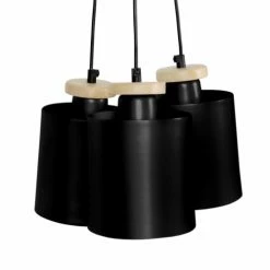 Tosel Lustres Lustre Acier Noir -Luminaires Soldes 2022 lustre acier noir 2