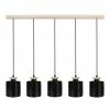 Tosel Lustres Lustre Acier Noir -Luminaires Soldes 2022 lustre acier noir 4