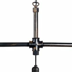 Tosel Lustres Lustre Acier Noir -Luminaires Soldes 2022 lustre acier noir 9