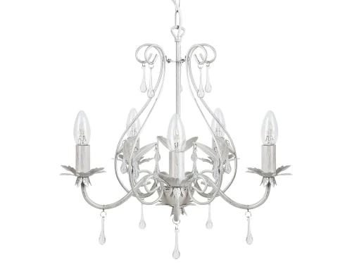Beliani Lustres Lustre Blanc 3 Beliani Lustres Lustre Blanc