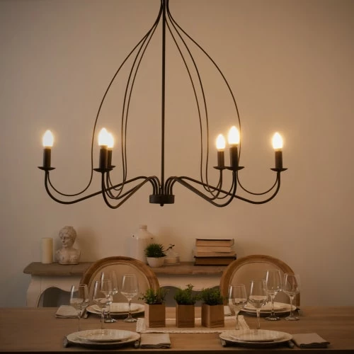 Maisons Du Monde Lustres Lustre En Métal Noir D100 4 Maisons Du Monde Lustres Lustre En Métal Noir D100 – Image 2