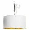 ITEM International Suspensions Lustre Singe Blanc En Résine -Luminaires Soldes 2022 lustre singe blanc en resine