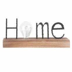 Maisons Du Monde Guirlandes Et Décorations Lumineuses Mot Lumineux En Métal Et Ampoule