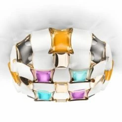 SLAMP Suspensions Plafonnier/Applique Mida Plastique Multicolore 50x50x16 Cm -Luminaires Soldes 2022 plafonnier applique mida plastique multicolore 50x50x16 cm 2