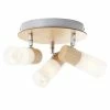 Brilliant Suspensions Plafonnier Bois Beige 3 Spots